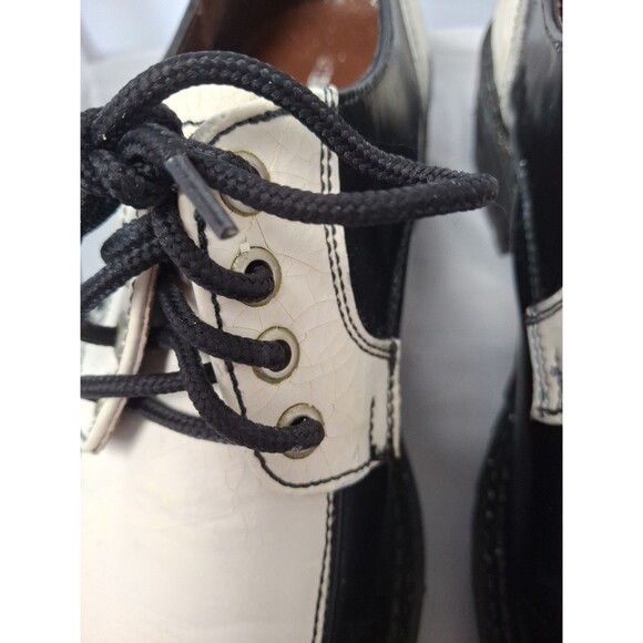 VINTAGE BED STU Creepers Spectator Shoes Black & White Tuxedo Derby Men\'s Sz 10 main image 11